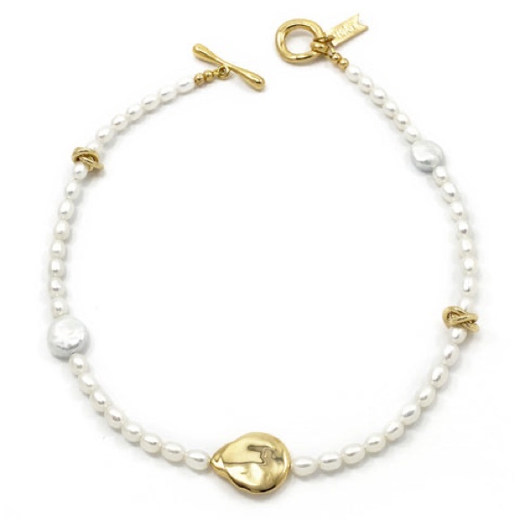 Biko Alouet Pearl Collar - Gold 265$ - Picture 4 of 7